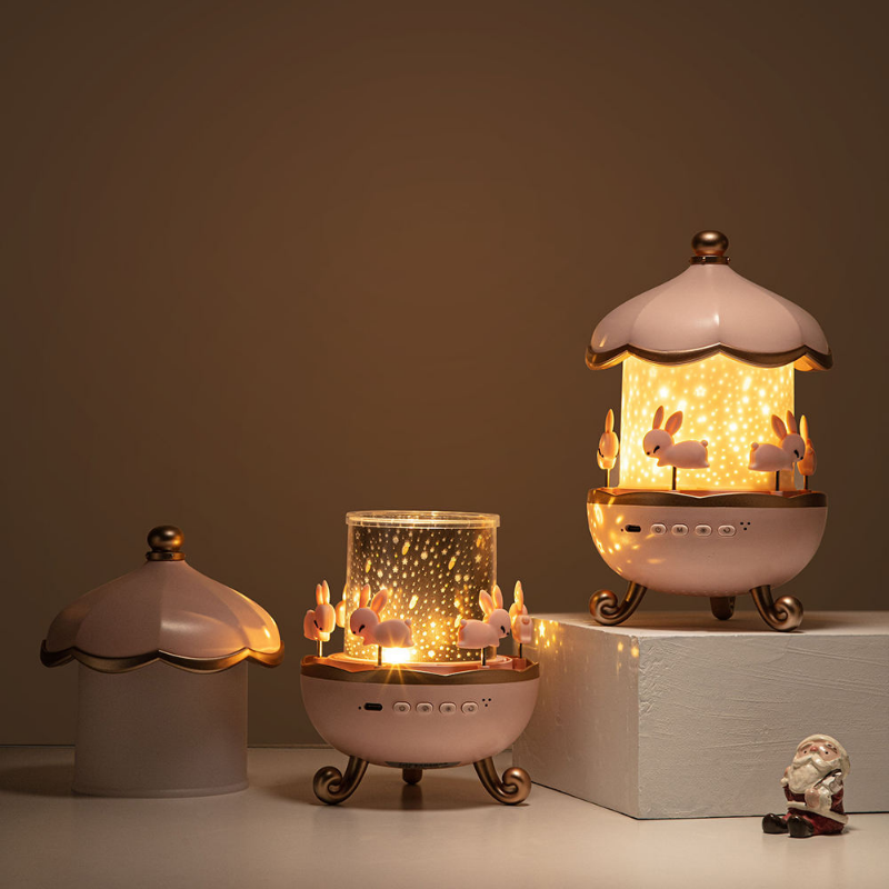 BunnyProjector – Rotating LED Night Light Projector