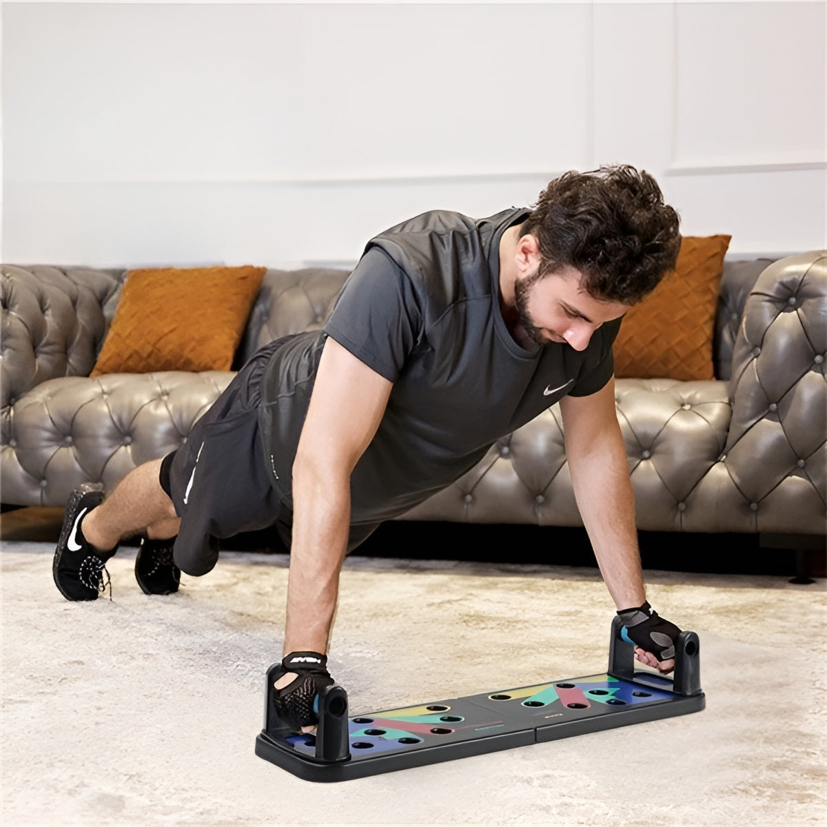 MuscleBoard Push-Up Training Board, Color-Coded System Foldable