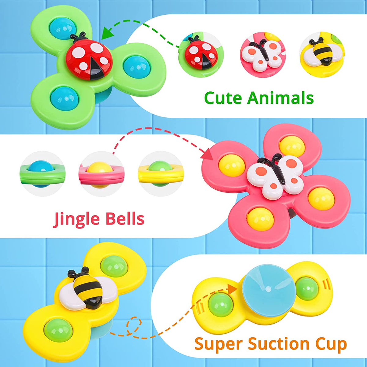 SpinnerToy – Sensory Fidget Toy with Suction Cup