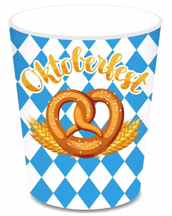 Oktoberfest disposable tableware set 76-piece, Bavarian diamond pattern