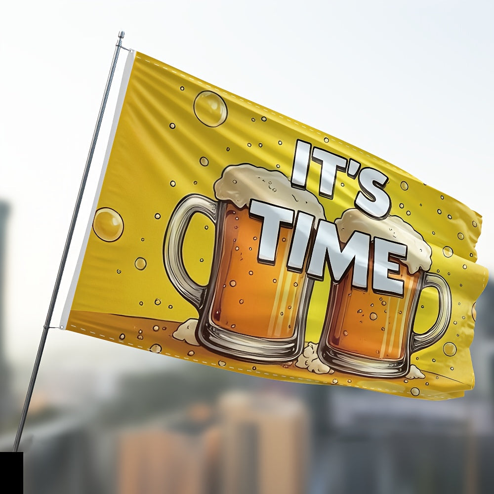 Large Oktoberfest Decorative Flag, Beer Mug Design Weatherproof