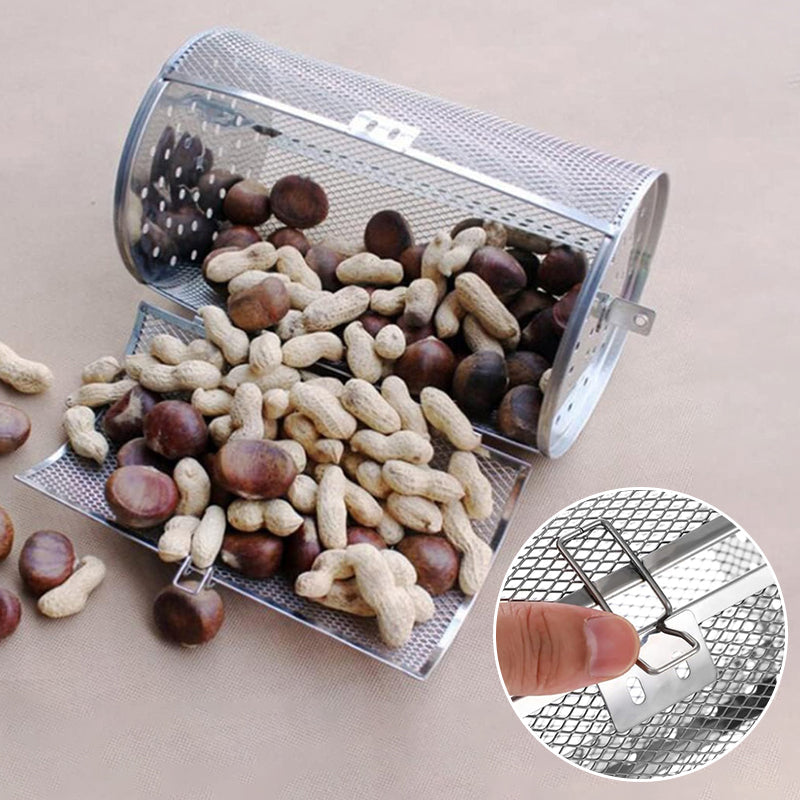 RotatingGrill – Rotating stainless steel roasting and grilling cage