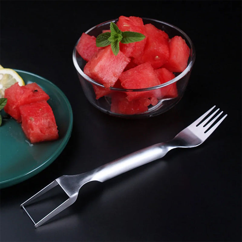 FruitCutter 2-in-1 Fruit Slicer with Fork