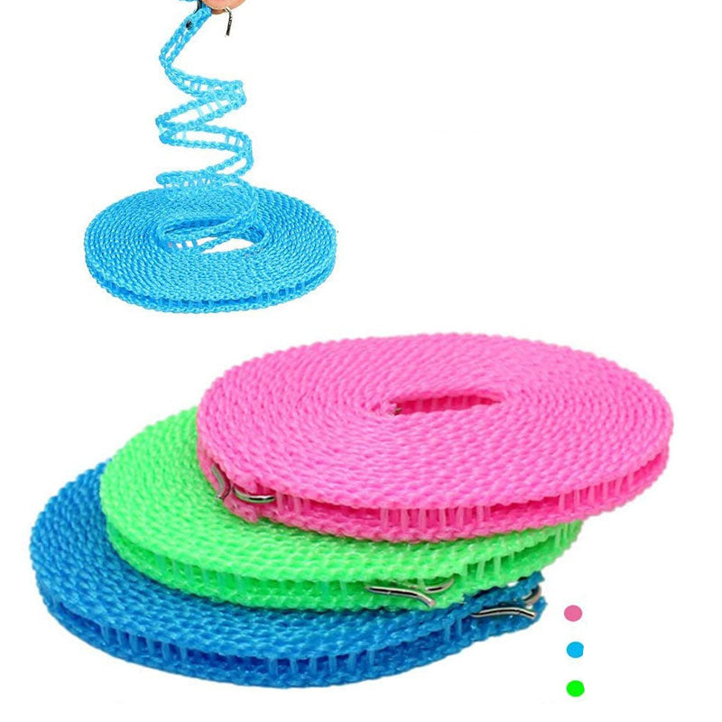 HangingLine – Portable Clothesline with Windproof Grid, 5 m