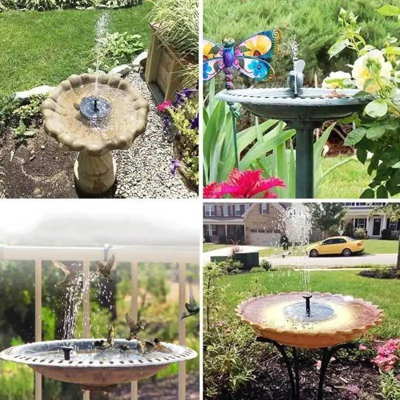 SolarFountain – Floating solar water pump for garden fountains