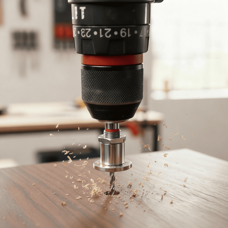 DrillGuide – Self-centering drilling jig for precise holes