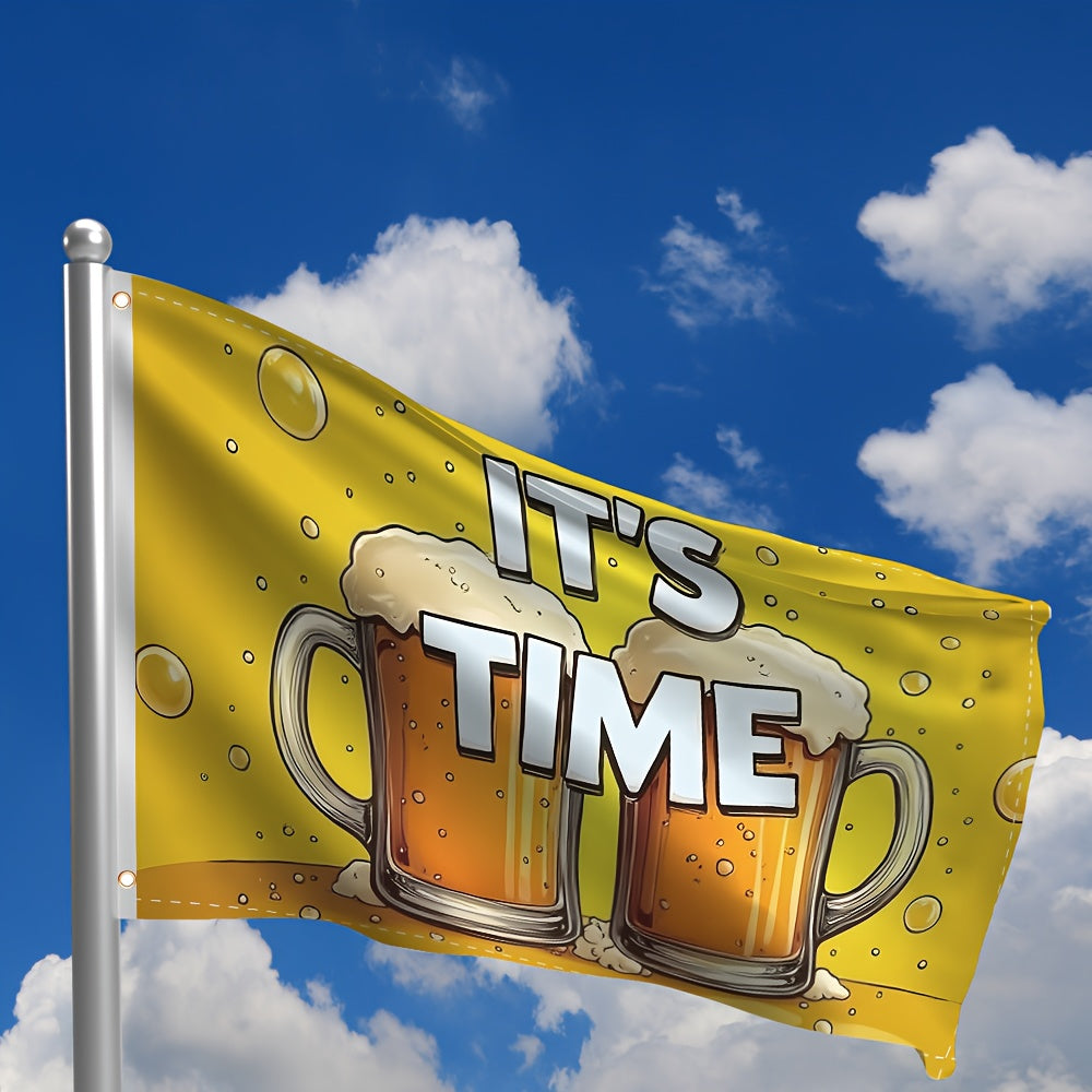 Large Oktoberfest Decorative Flag, Beer Mug Design Weatherproof