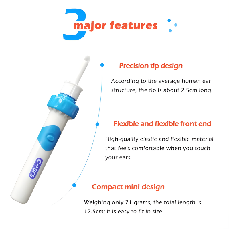 EarCleaner ear cleaner with suction technology