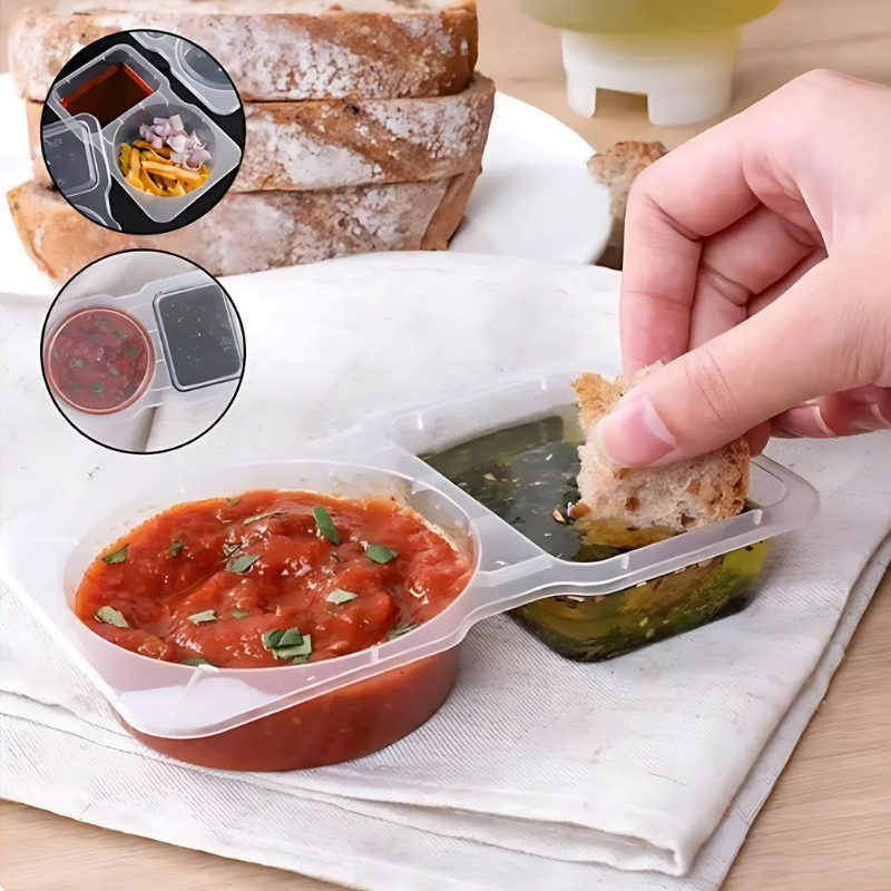 FoodContainer Dual-Compartment Snack Box