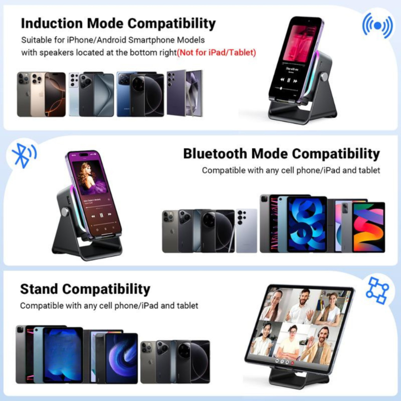 SoundCharge – Wireless charger with speaker and phone stand