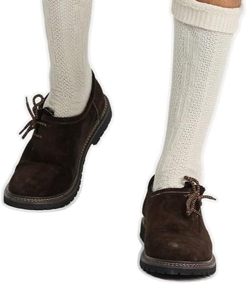Men's Haferlschuhe Oktoberfest, Traditional Leather Shoes Dark Brown