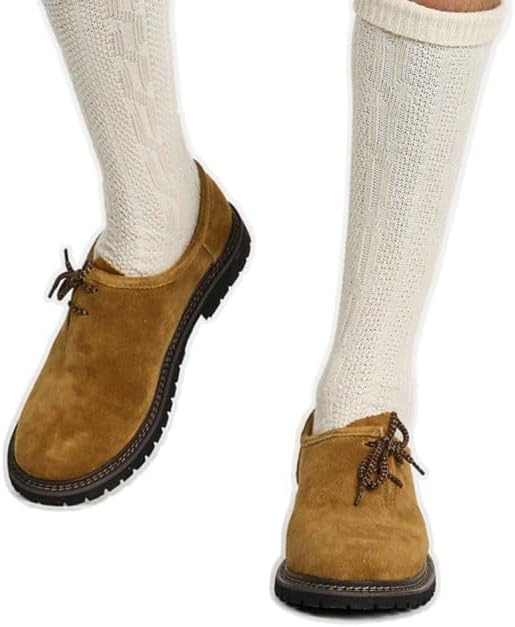 Men's Haferlschuhe Oktoberfest, Traditional Leather Shoes Dark Brown