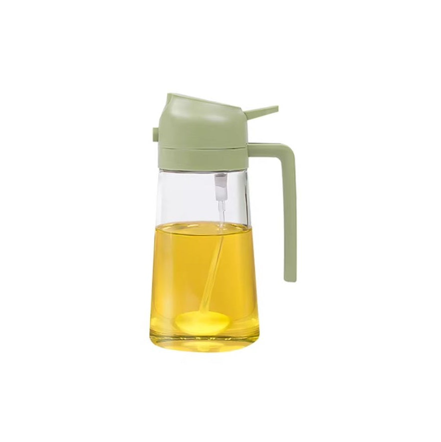Oil Dispenser 2-in-1 Glass Dispenser for Spraying and Pouring