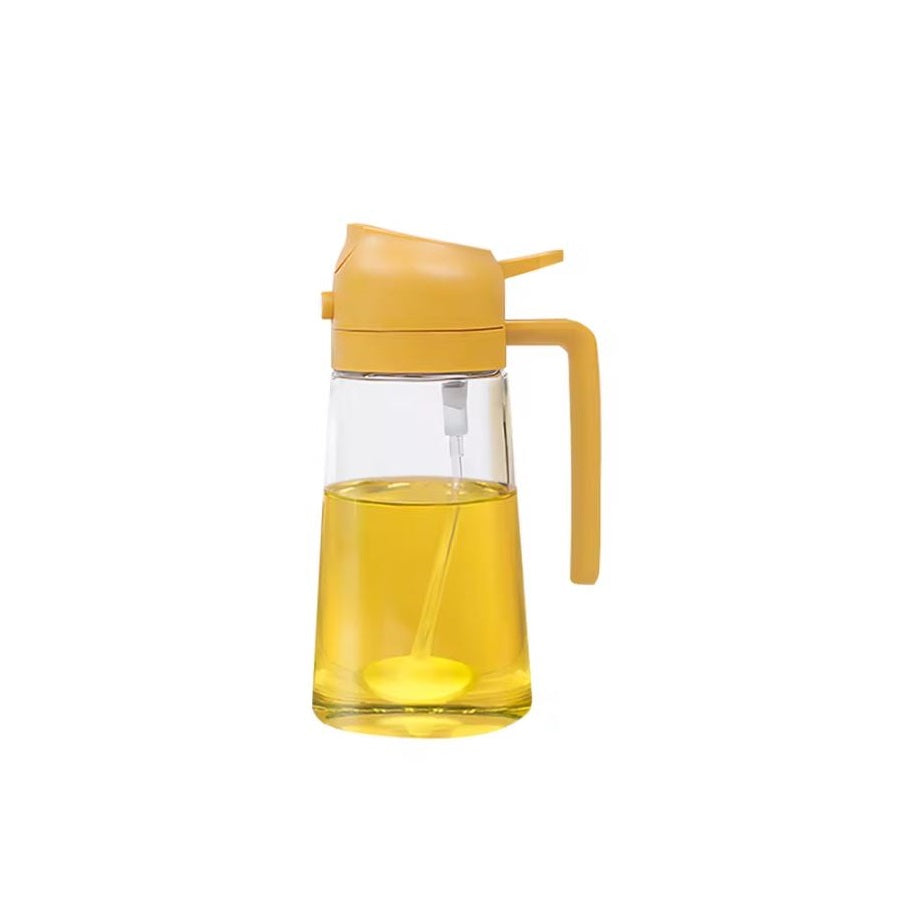Oil Dispenser 2-in-1 Glass Dispenser for Spraying and Pouring