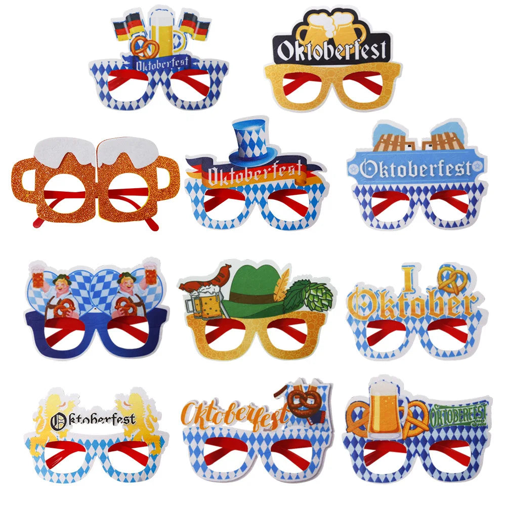 Oktoberfest Party Glasses 12-Piece Set Plastic, Wiesn Party Accessory