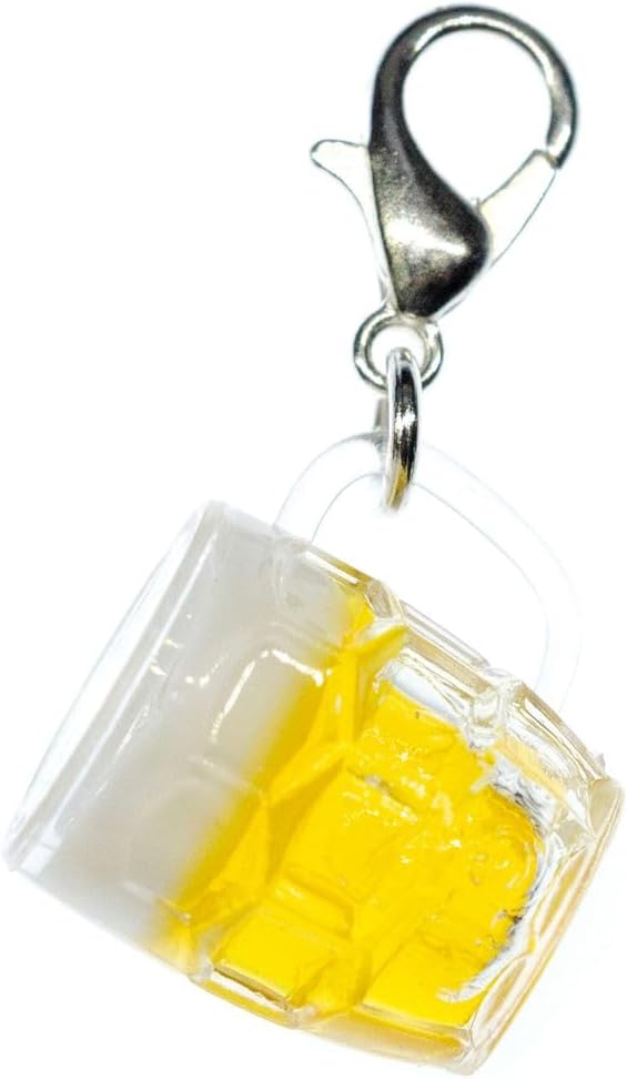 Oktoberfest Beer Mug Charm Pendant, Jewelry 2-Piece Set
