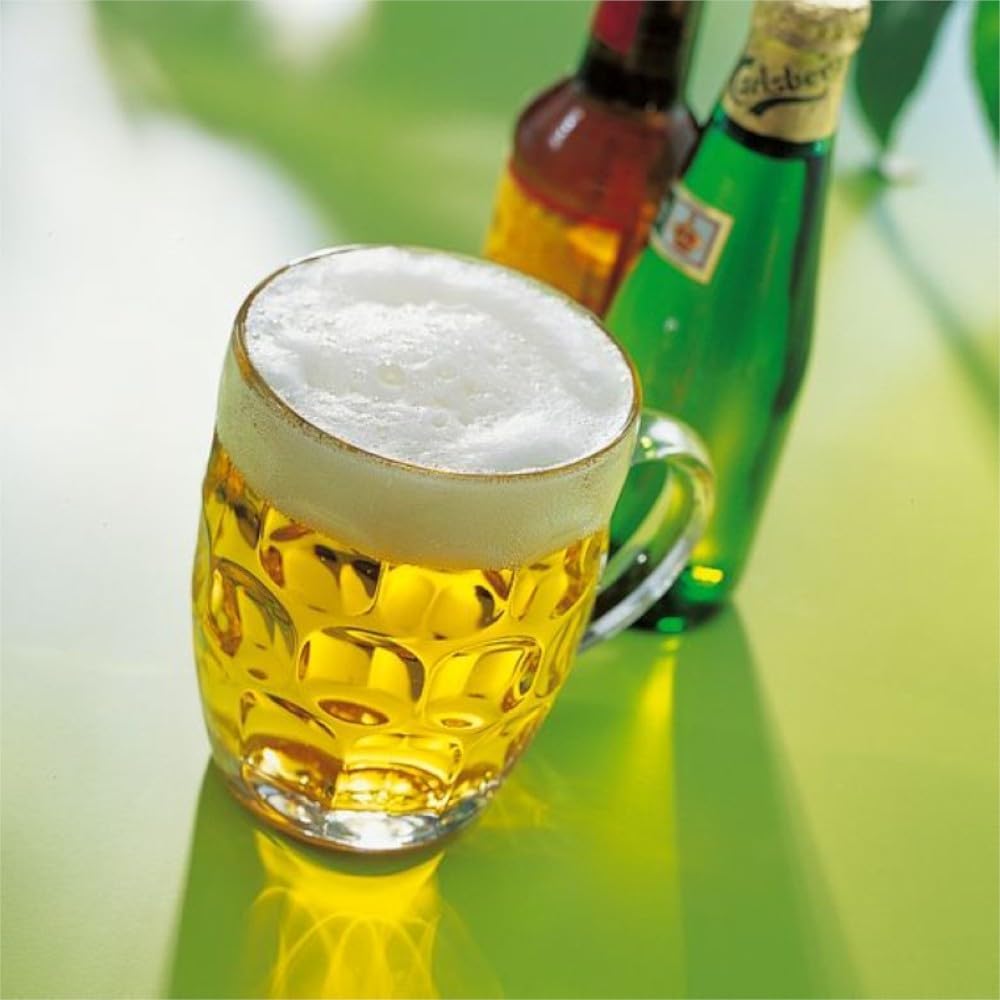 Oktoberfest Beer Mug Glass, Tempered Glass 570ml