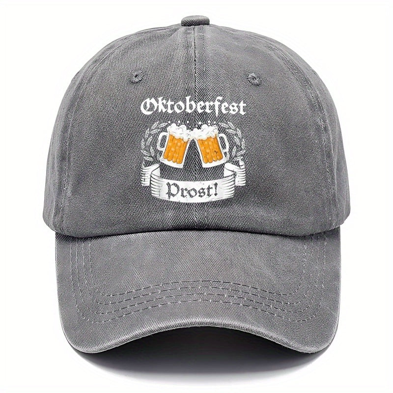 Oktoberfest Baseball Cap Retro, Beer Mug Print Unisex