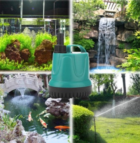 AquaPump Tauchpumpe im Einsatz für Aquarium, Gartenteich und Gartenbewässerung