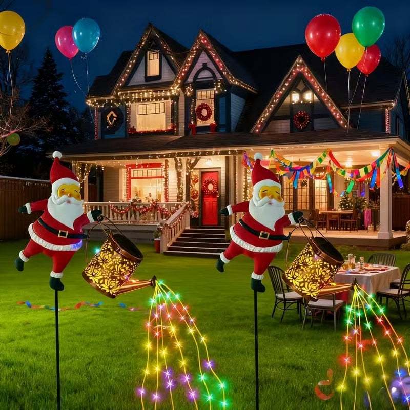 SantaKettle – Solar-powered Santa Claus garden light