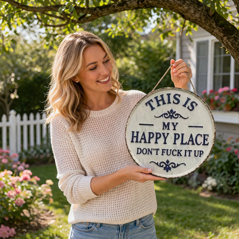 YardSign Vintage-Gartenschild Gesamtansicht