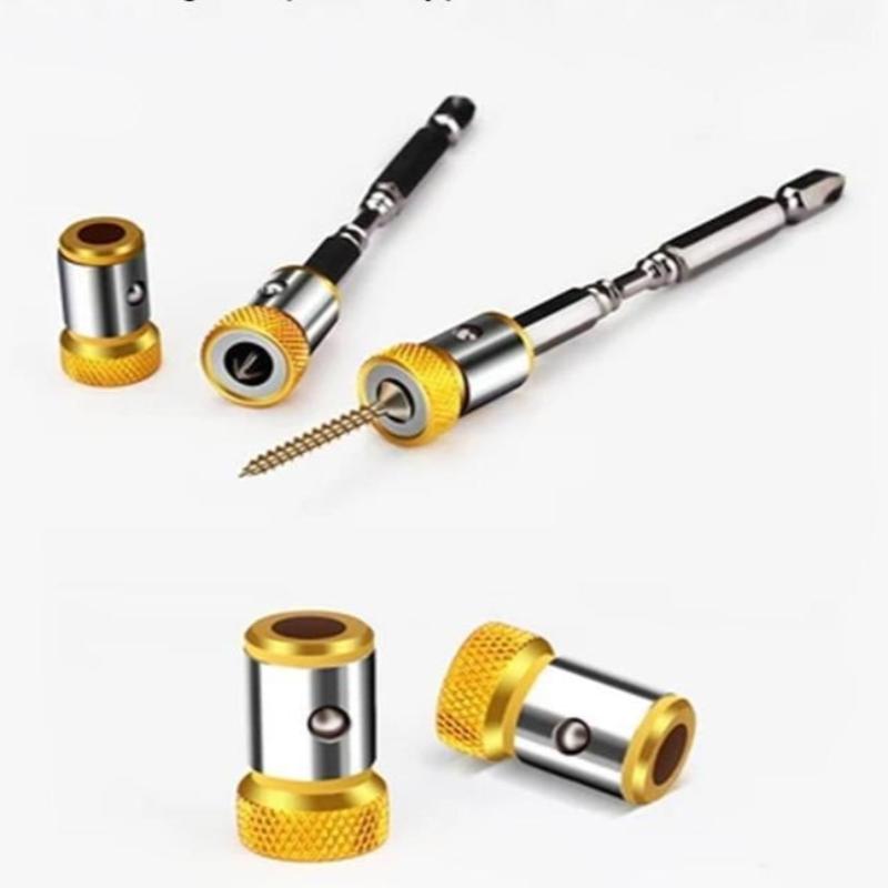 ScrewdriverTip Magnetic Bit Holder, Adjustable Ring 2-Piece Set