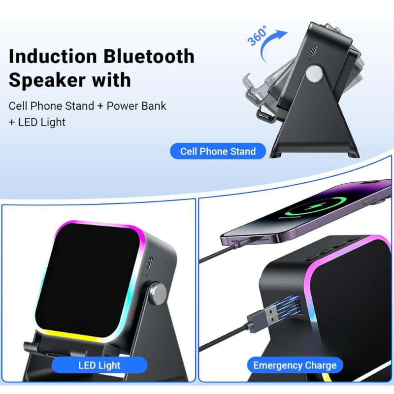 SoundCharge – Wireless charger with speaker and phone stand