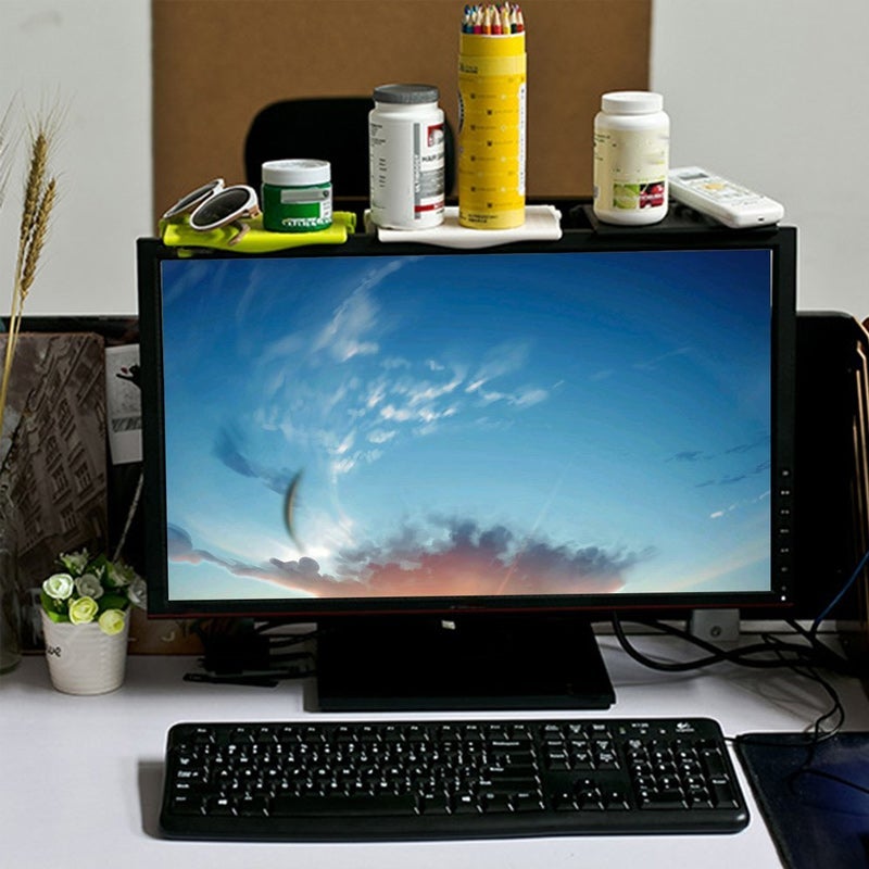 TopShelf Monitor Shelf Organizer, Foldable Screen Tray