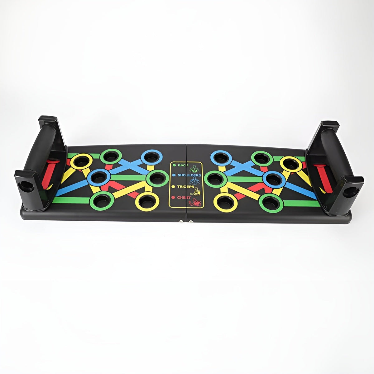 MuscleBoard Push-Up Training Board, Color-Coded System Foldable