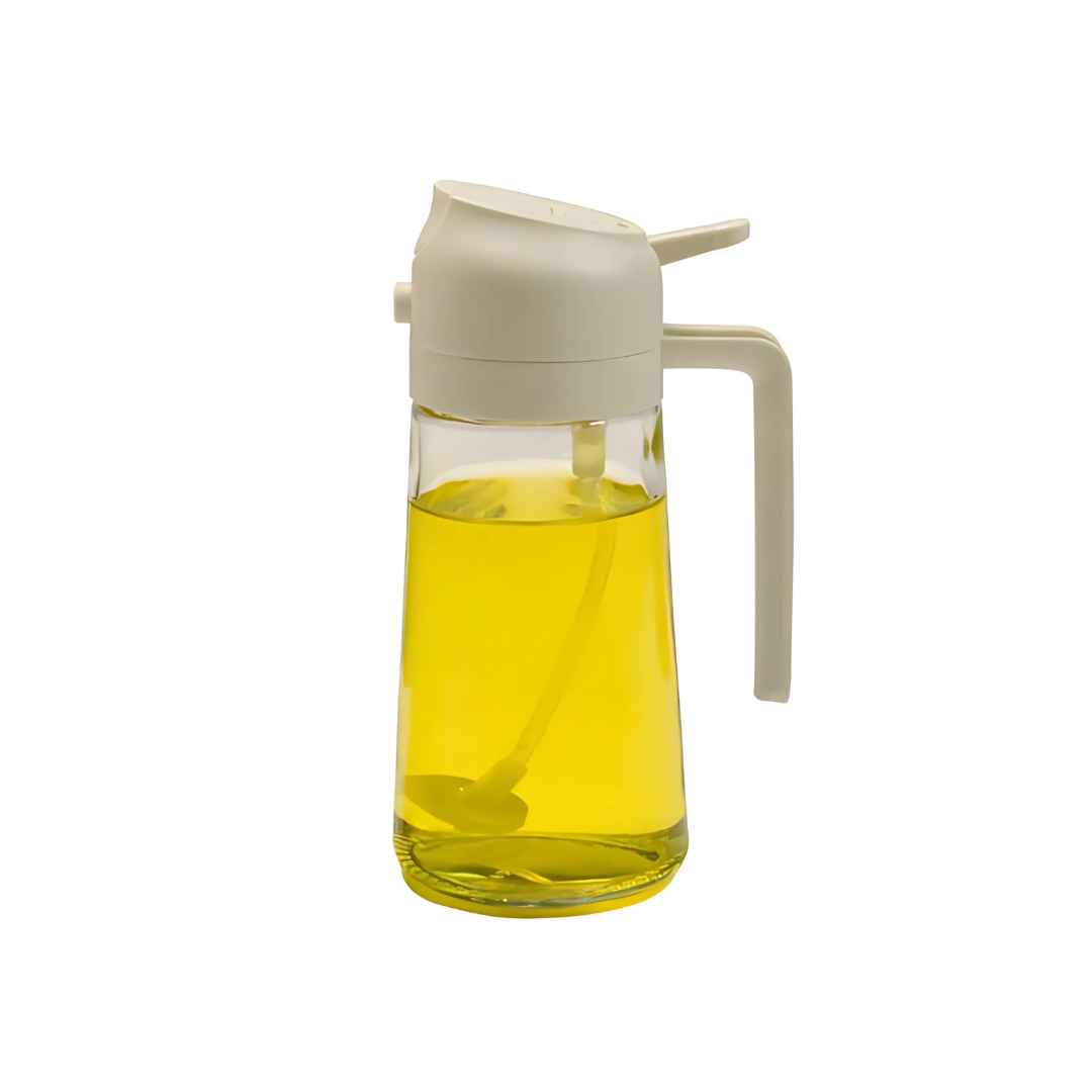 Oil Dispenser 2-in-1 Glass Dispenser for Spraying and Pouring