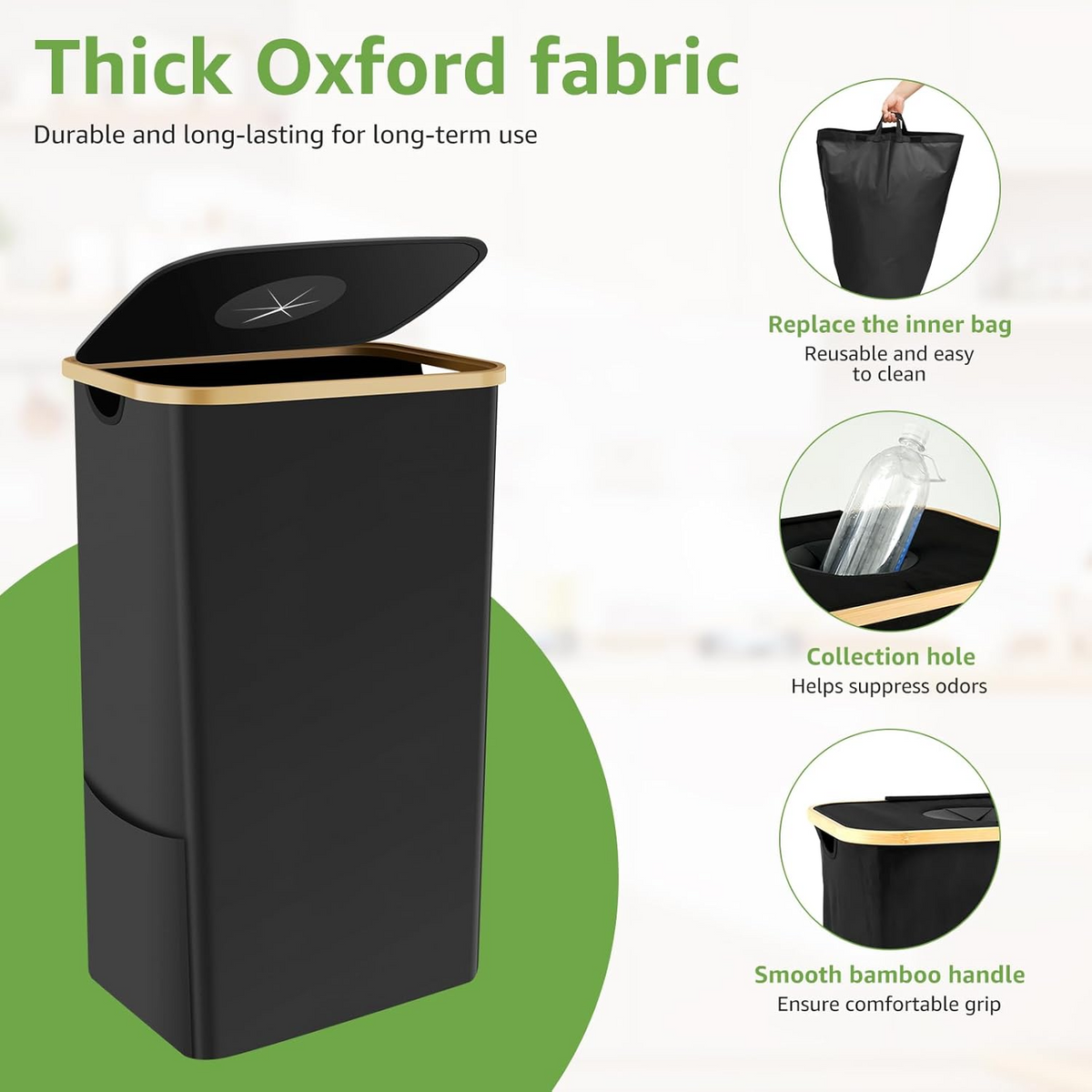 CollapsibleBin Collapsible trash can with removable bag