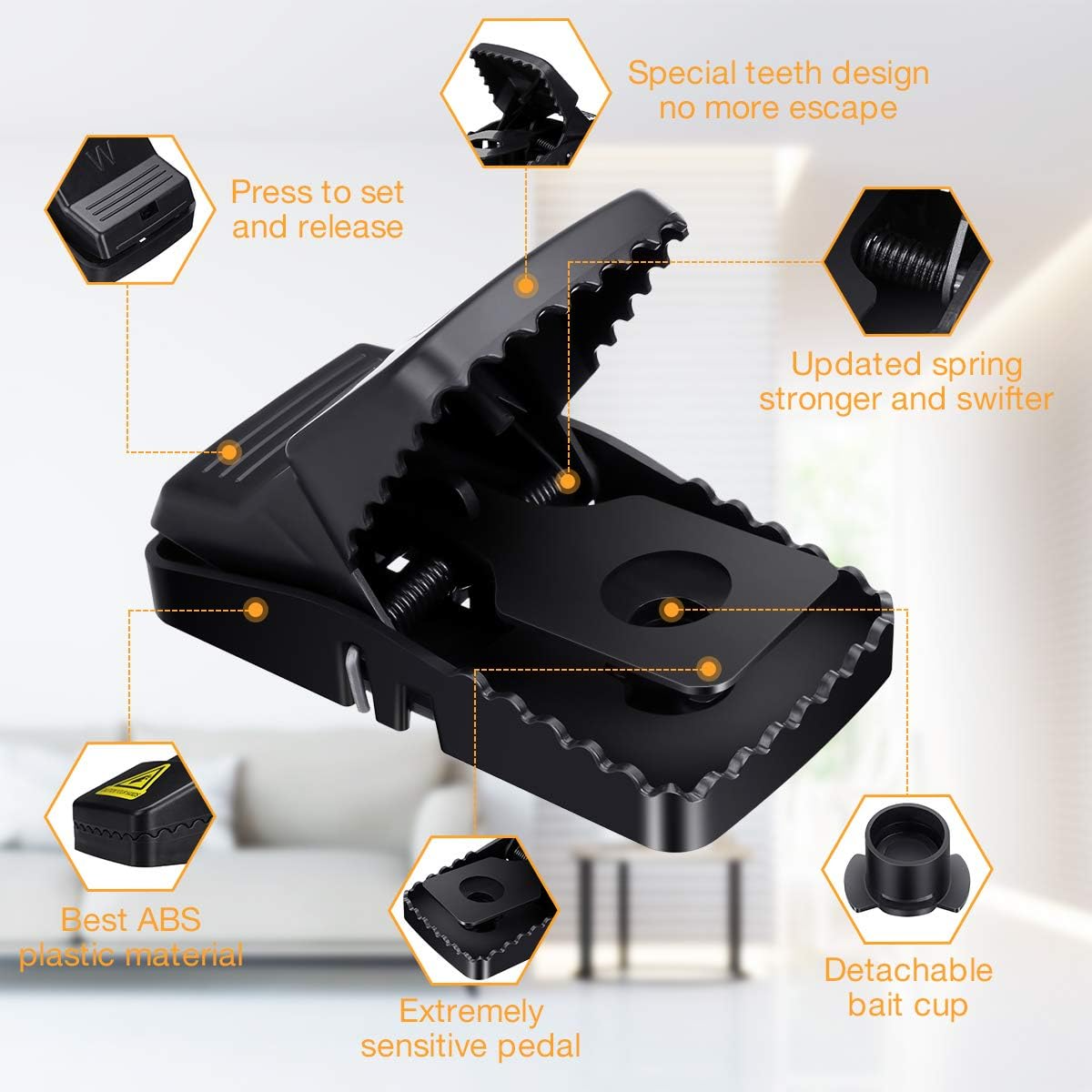 RodentTrap Reusable Rodent Trap, Humane Mouse Trap
