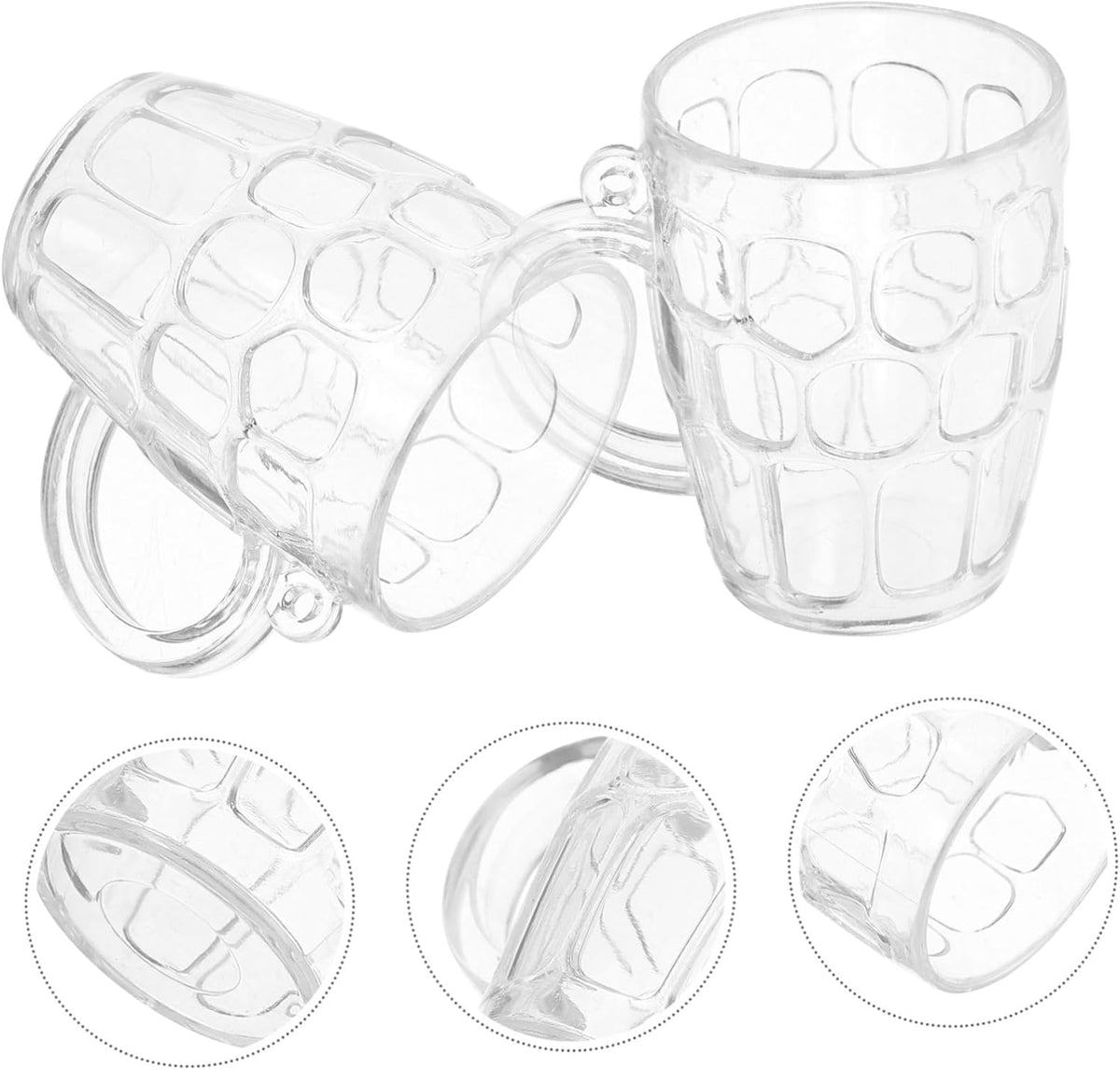 Oktoberfest mini beer mugs plastic, 50-piece shot glass set