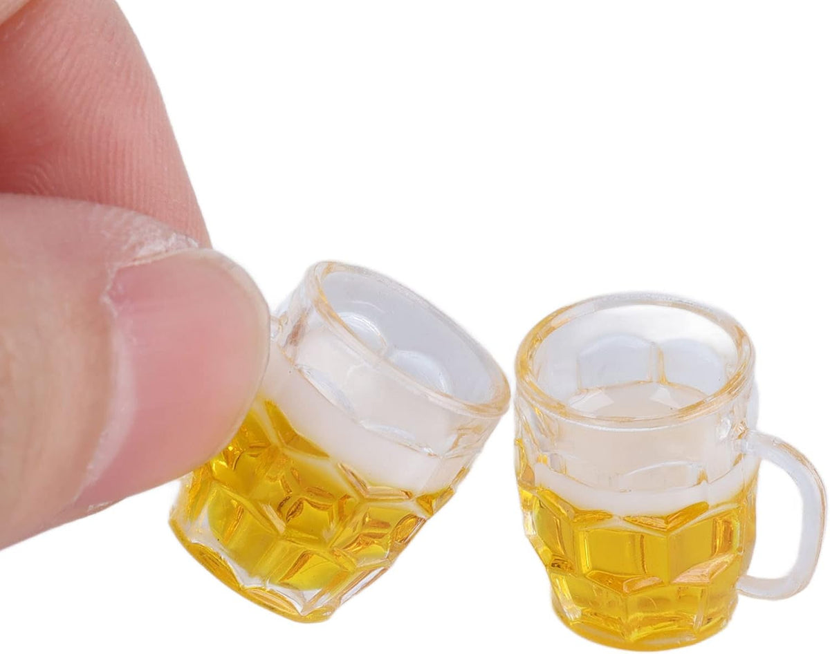 Oktoberfest Mini Beer Mug Decorations, Resin, Set of 12