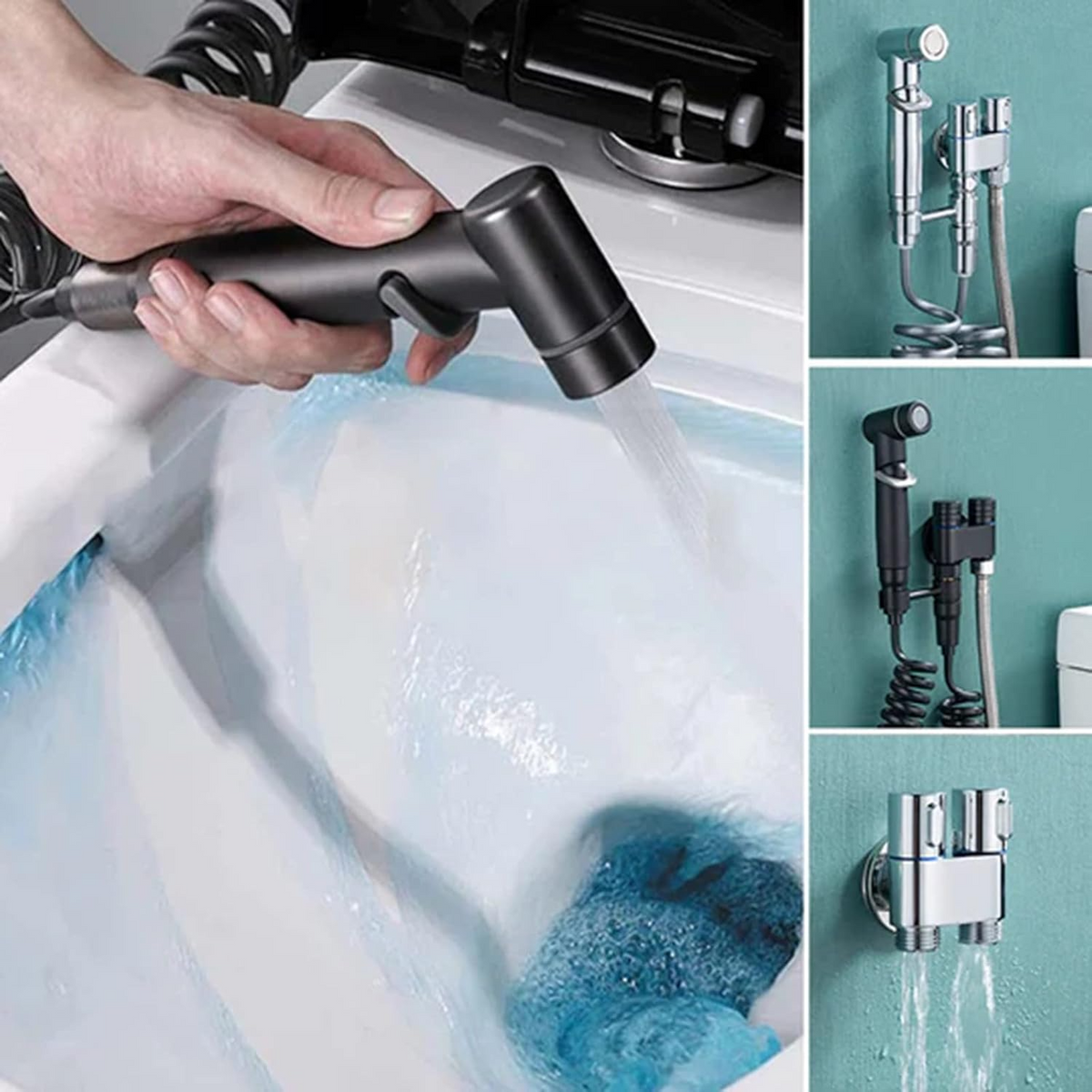 PremiumBidet Hand Shower Set with Dual Valve