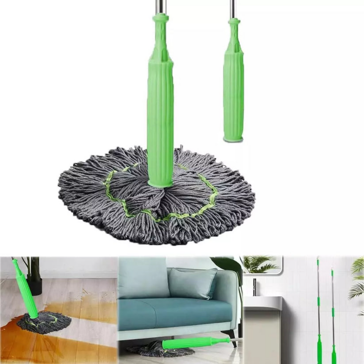 SmartSqueeze Self-Wringing Mop, Hands-Free Cleaning