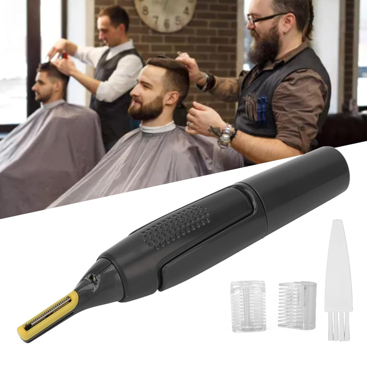 Multi-trimmer precision trimmer for ears and nose, ultra-slim 2-piece set
