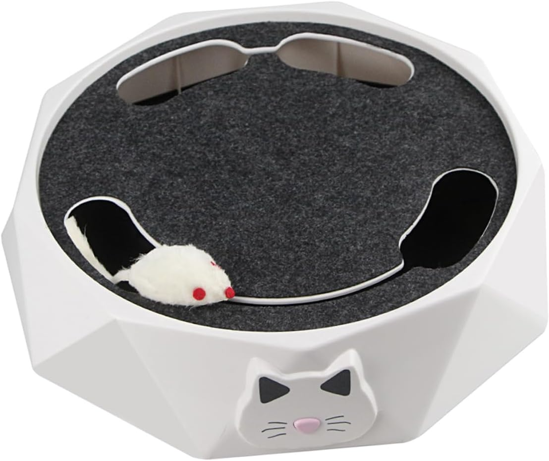 MouseHunting Interactive Cat Toy with Scratching Surface
