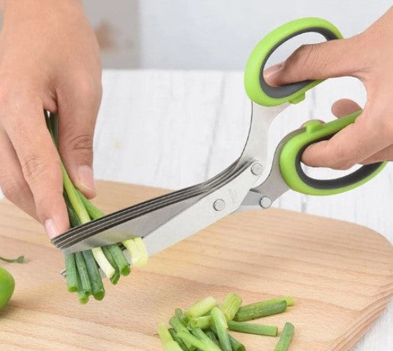KitchenScissors 5-Blade Kitchen Shears for Herbs and Salad