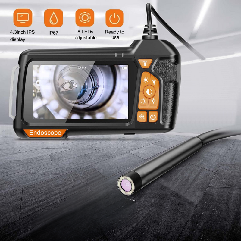 BorescopePro Industrial Endoscope Camera with LED Light