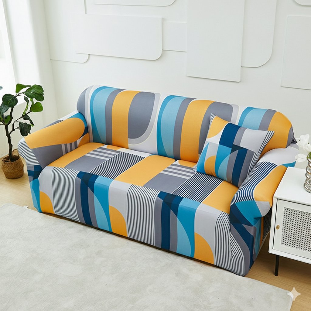 StretchCover Sofa Cover, Stretchy Wrinkle-Resistant Furniture Protector