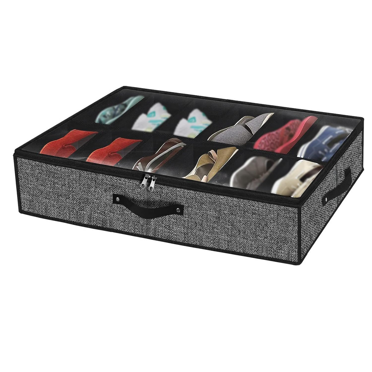 FootwearOrganizer Shoe Organizer With Dust Cover, For Multiple Pairs