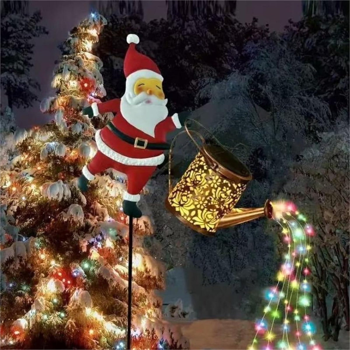 SantaKettle – Solar-powered Santa Claus garden light