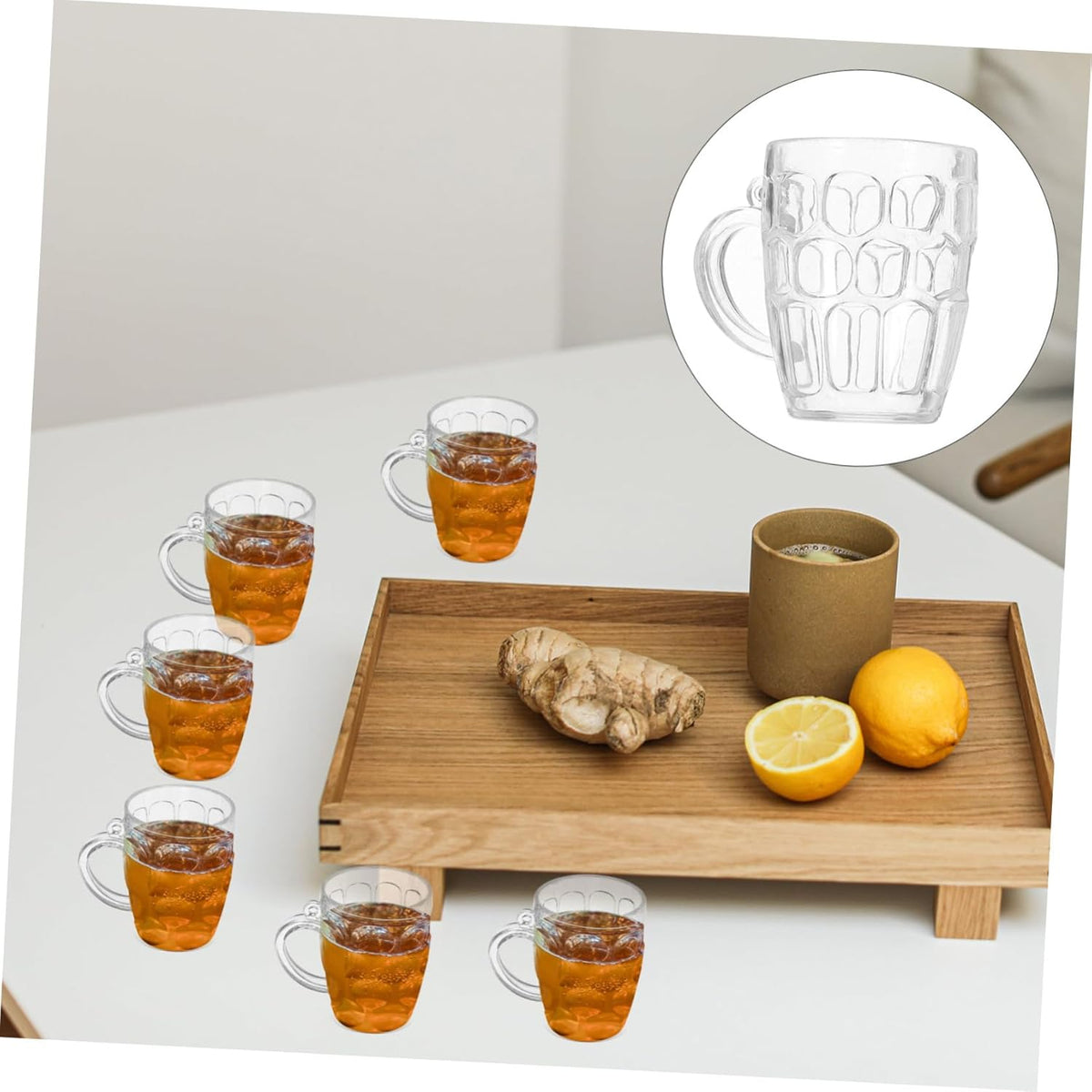 Oktoberfest mini beer mugs plastic, 50-piece shot glass set
