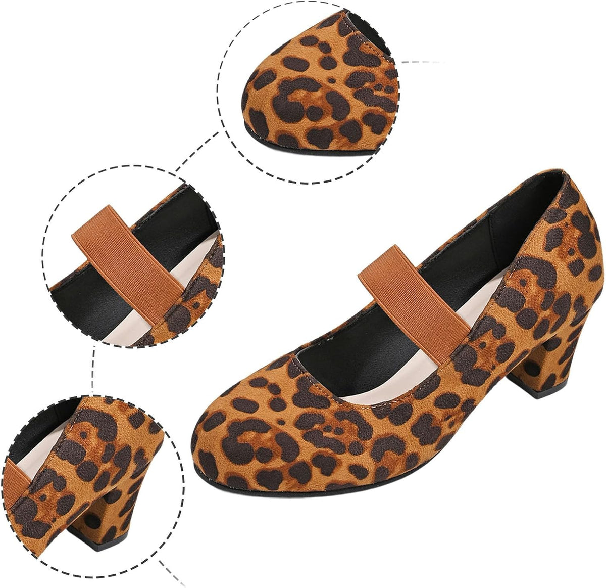 Traditional Women's Oktoberfest Shoes, Velvet Pumps with Elastic Straps