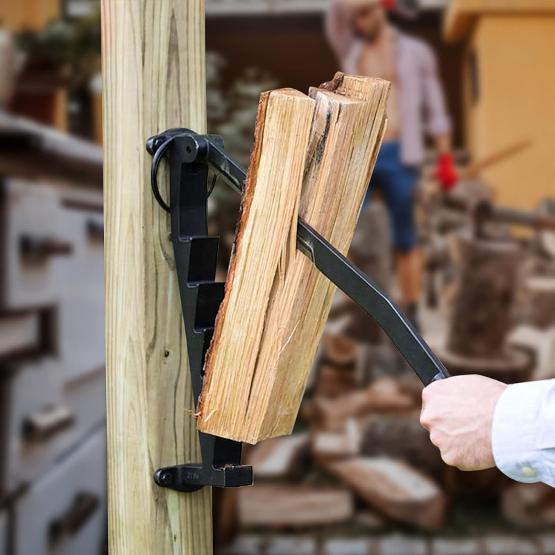 WoodChopper an fester Oberfläche befestigt