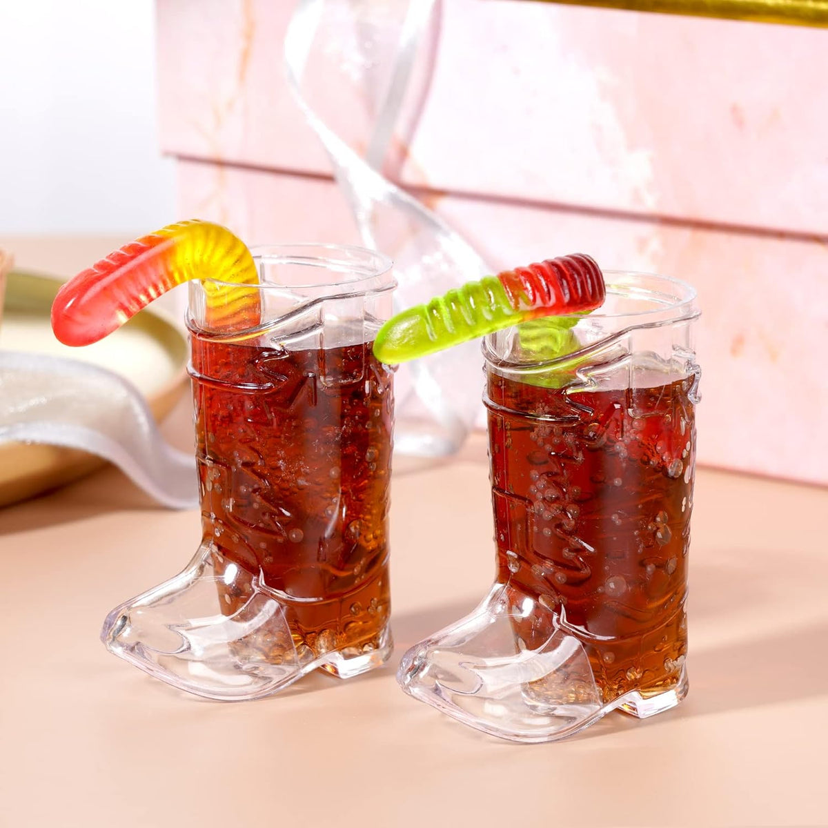 Cowboy Boot Party Shot Glasses, 30-piece set, 30ml