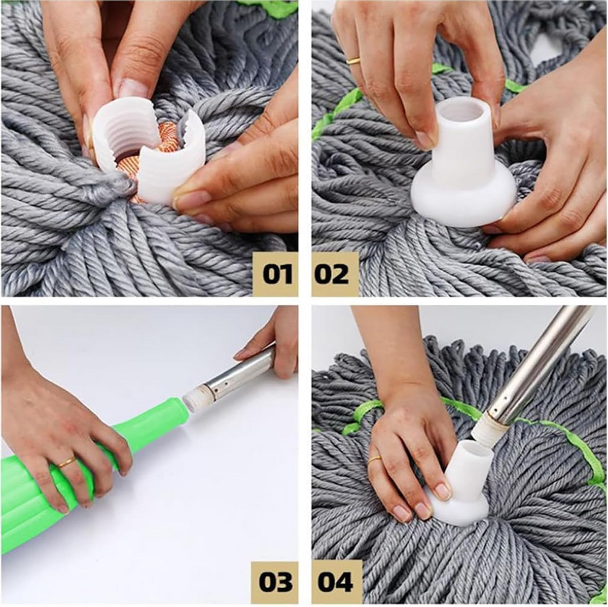 SmartSqueeze Self-Wringing Mop, Hands-Free Cleaning