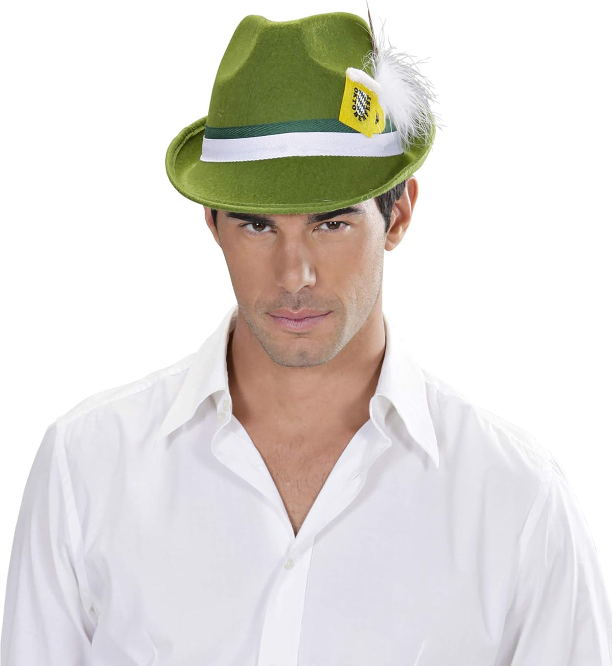 Traditional hat Oktoberfest Franzl Green, beer stein pendant