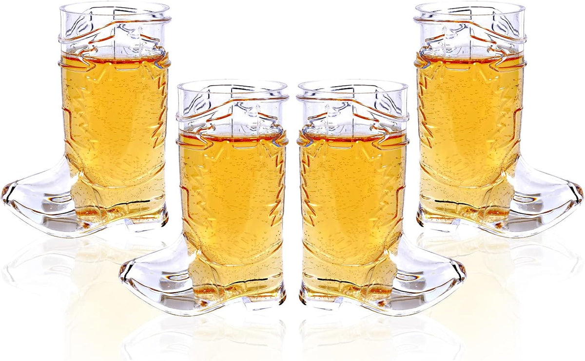 Cowboy Boot Party Shot Glasses, 30-piece set, 30ml